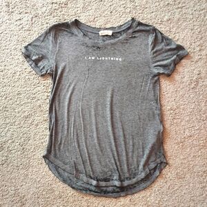 Vintage Hollister "I Am Lightning And Starlight" Grundge Moto Slub Distressed XS